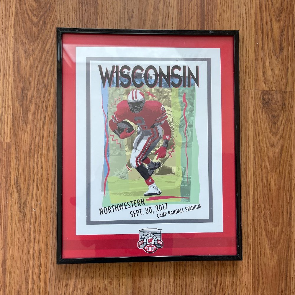 Wisconsin Badgers NCAA CAMP RANDALL STADIUM 100th ANNIVERSARY Wall Art Print!